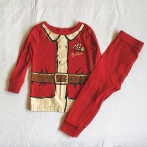 old navy cotton Santa suit Christmas pajamas set 24 months unisex
